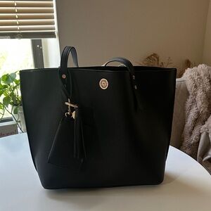 Anne Klein Black Tote Bag